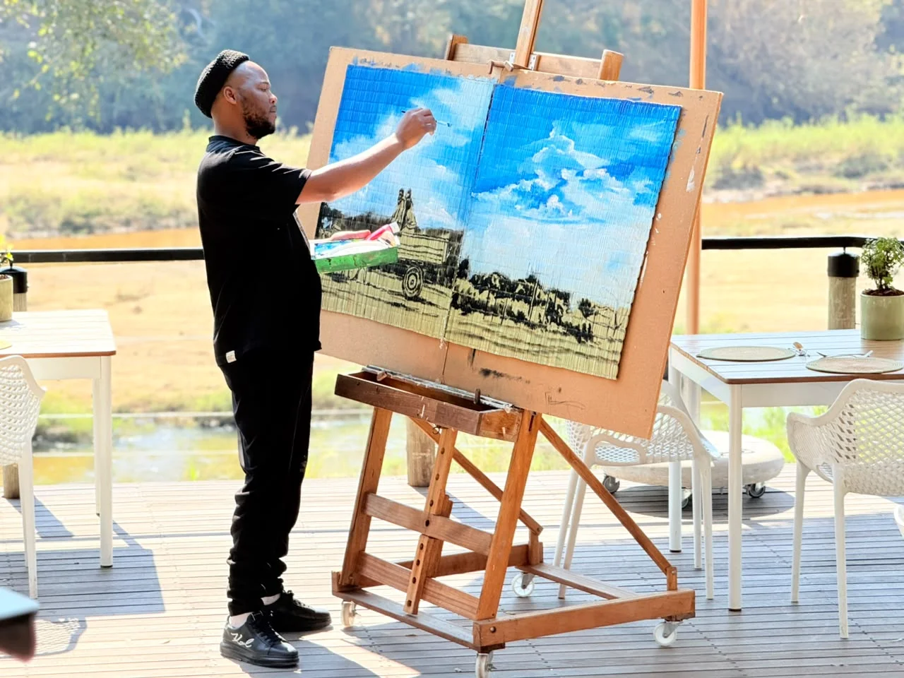 Fumani Maluleke Takes His Art Into the Wild at Lion Sands